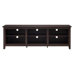 Transitional 6 Cubby Wood Open Storage Wood TV Stand For TVs Up To 80"- Saracina Home 24 Transitional 6 Cubby Wood Open Storage Wood TV Stand For TVs Up To 80"- Saracina Home -Cozy Living Sales Store GUEST 92fe5691 6d10 45aa a903 60b396346c9f