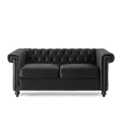 Brinkhaven Modern Glam Tufted Velvet Loveseat With Nailhead Trim - Christopher Knight Home 18 Brinkhaven Modern Glam Tufted Velvet Loveseat With Nailhead Trim - Christopher Knight Home -Cozy Living Sales Store GUEST 931465da fe47 42fe 9be8 4ce9dca19648
