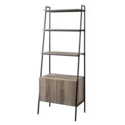 72" Open Shelf And Closed Storage Cabinet Ladder Bookcase - Saracina Home 18 72" Open Shelf And Closed Storage Cabinet Ladder Bookcase - Saracina Home -Cozy Living Sales Store GUEST 95647392 bcf6 4609 85d2 67f249b2f3ff