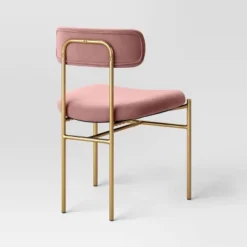 Orion Luxe Dining Chair With Brass Legs Blush Velvet - Threshold™ 6 Orion Luxe Dining Chair With Brass Legs Blush Velvet - Threshold™ -Cozy Living Sales Store GUEST 95e896b0 31de 452f 9f0c 7e8bf7ba7238
