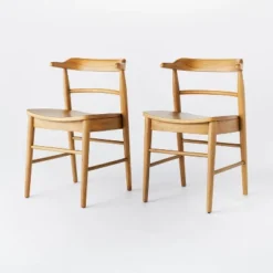 2pk Kaysville Curved Back Wood Dining Chair - Threshold™ Designed With Studio McGee 17 2pk Kaysville Curved Back Wood Dining Chair - Threshold™ Designed With Studio McGee -Cozy Living Sales Store GUEST 96181127 0bb6 41a1 999c 8f5d44c53b74