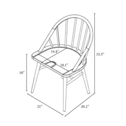 2pk Adwolf Rounded Spindle Dining Chairs Black - Threshold™ 13 2pk Adwolf Rounded Spindle Dining Chairs Black - Threshold™ -Cozy Living Sales Store GUEST 9717f7b7 7377 4009 b5b2 b90142c847de