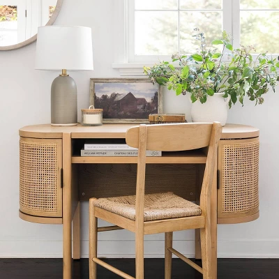 Logan Wood Dining Chair With Woven Seat - Threshold™ Designed With Studio McGee 8 Logan Wood Dining Chair With Woven Seat - Threshold™ Designed With Studio McGee - Image 8