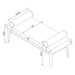 Randolph Bench With Bolster Pillows Linen - Threshold™ Designed With Studio McGee 14 Randolph Bench With Bolster Pillows Linen - Threshold™ Designed With Studio McGee -Cozy Living Sales Store GUEST 9983e70b 7f9e 4bcf a332 1d6fe6933ce7