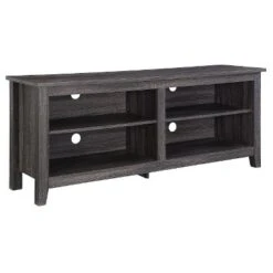 Transitional 4 Cubby Wood Open Storage TV Stand For TVs Up To 65"- Saracina Home 27 Transitional 4 Cubby Wood Open Storage TV Stand For TVs Up To 65"- Saracina Home -Cozy Living Sales Store GUEST 9b7ac2df b47e 4854 8161 aae16d90f836