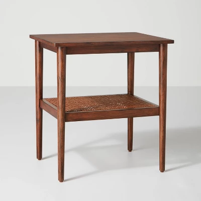 Wood & Cane Square Accent Side Table - Hearth & Hand™ With Magnolia 10 Wood & Cane Square Accent Side Table - Hearth & Hand™ With Magnolia - Image 10