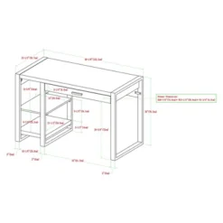 48" Industrial Farmhouse Tech Desk With USB Dark Walnut - Saracina Home 9 48" Industrial Farmhouse Tech Desk With USB Dark Walnut - Saracina Home -Cozy Living Sales Store GUEST 9dc32ca9 1669 4b0f 9cc4 24355437a07a
