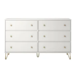 6 Drawer Finley Dresser White - Novogratz -Cozy Living Sales Store GUEST 9e57c0f3 3521 4f05 9457 c7fc50e67ad2