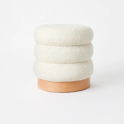 Clarkdale Channel Tufted Ottoman With Wood Base - Threshold™ Designed With Studio McGee 7 Clarkdale Channel Tufted Ottoman With Wood Base - Threshold™ Designed With Studio McGee - Image 7