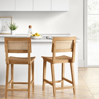 Tormod Backed Cane Counter Height Barstool - Threshold™ 1 Tormod Backed Cane Counter Height Barstool - Threshold™