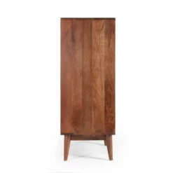 Rabun Handcrafted Mid-Century Modern Mango Wood 3 Drawer Chest Light Oak - Christopher Knight Home -Cozy Living Sales Store GUEST a1c76a54 50b0 42d0 b222 dfd910b8c033