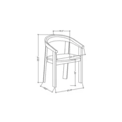 Terra Solid Wood Curved Back Dining Chair - Threshold™ Designed With Studio McGee 13 Terra Solid Wood Curved Back Dining Chair - Threshold™ Designed With Studio McGee -Cozy Living Sales Store GUEST a386c950 6b68 47a0 8004 10af9f6b52b5