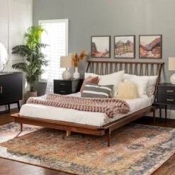 Boho Solid Wood Spindle Platform Bed - Saracina Home 28 Boho Solid Wood Spindle Platform Bed - Saracina Home -Cozy Living Sales Store GUEST a59e04b0 9472 44a4 aa47 43be053d19eb