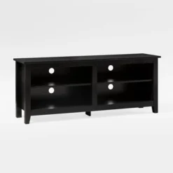 Transitional 4 Cubby Wood Open Storage TV Stand For TVs Up To 65"- Saracina Home 26 Transitional 4 Cubby Wood Open Storage TV Stand For TVs Up To 65"- Saracina Home -Cozy Living Sales Store GUEST a6e3a24c 5f9e 443a b207 9469bc1cee89