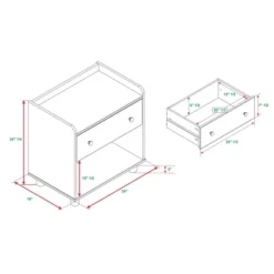 Set Of 2 Katie Transitional Tray Top 1 Drawer Solid Wood Nightstands Caramel - Saracina Home 17 Set Of 2 Katie Transitional Tray Top 1 Drawer Solid Wood Nightstands Caramel - Saracina Home -Cozy Living Sales Store GUEST aa86a644 1088 4491 99db ac863c4ab818