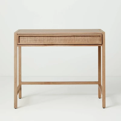 Wood & Cane Transitional Writing Desk - Hearth & Hand™ With Magnolia 2 Wood & Cane Transitional Writing Desk - Hearth & Hand™ With Magnolia - Image 2