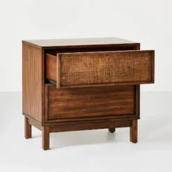 Wood & Cane Transitional Nightstand - Hearth & Hand™ With Magnolia 12 Wood & Cane Transitional Nightstand - Hearth & Hand™ With Magnolia -Cozy Living Sales Store GUEST af59a1ab 4868 4ff5 ab07 150c54a02150