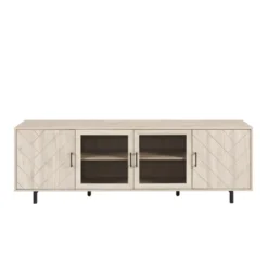 Vik Modern Boho 4 Door Herringbone TV Stand For TVs Up To 80" - Saracina Home 11 Vik Modern Boho 4 Door Herringbone TV Stand For TVs Up To 80" - Saracina Home -Cozy Living Sales Store GUEST b08db226 d2f4 4b00 92c0 9188cbaee310