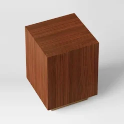 Wood And Metal Plinth Accent Table - Threshold™ -Cozy Living Sales Store GUEST b0aa5303 be68 469f af51 3993844f9d1c