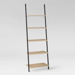 72" Loring 5 Shelf Leaning Bookshelf - Threshold™ 15 72" Loring 5 Shelf Leaning Bookshelf - Threshold™ -Cozy Living Sales Store GUEST b2f506da fcdc 4735 b10b d49aa58dbbd8