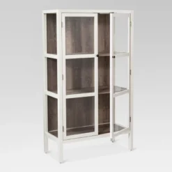 56.2" Hadley Library Cabinet With Glass Shell White - Threshold™ 7 56.2" Hadley Library Cabinet With Glass Shell White - Threshold™ -Cozy Living Sales Store GUEST b3be3e09 a22b 4dd7 963c b3cc3e349a54