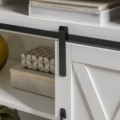 Transitional Sliding Barndoor Highboy TV Stand For TVs Up To 58" - Saracina Home -Cozy Living Sales Store GUEST b5a3e537 90f4 4e58 a208 0c36538d1d04