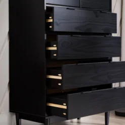 Mid-Century Modern Solid Wood 6 Drawer Vertical Dresser - Saracina Home 29 Mid-Century Modern Solid Wood 6 Drawer Vertical Dresser - Saracina Home -Cozy Living Sales Store GUEST b5fe320b c3da 49e6 985f 60a942767455