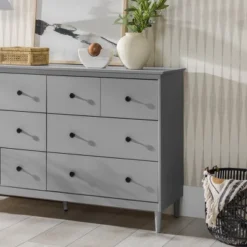 Stiva Classic Mid-Century Modern Horizontal 6 Drawer Dresser - Saracina Home 27 Stiva Classic Mid-Century Modern Horizontal 6 Drawer Dresser - Saracina Home -Cozy Living Sales Store GUEST b6ac3720 5c6e 4c37 885d dc763e205949