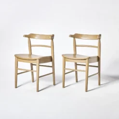 2pk Kaysville Curved Back Wood Dining Chair - Threshold™ Designed With Studio McGee 19 2pk Kaysville Curved Back Wood Dining Chair - Threshold™ Designed With Studio McGee -Cozy Living Sales Store GUEST b8859535 25d6 44f9 9ed4 882e7bed9037
