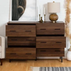 Higgins Modern Horizontal 6 Drawer Dresser - Saracina Home -Cozy Living Sales Store GUEST b9ad2599 c3d3 4715 919d 305b0736c463