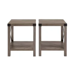 Set Of 2 Sophie Rustic Farmhouse X Frame Side Tables - Saracina Home 19 Set Of 2 Sophie Rustic Farmhouse X Frame Side Tables - Saracina Home -Cozy Living Sales Store GUEST ba192e9c bdb3 4fbc b015 1e016932d4a2