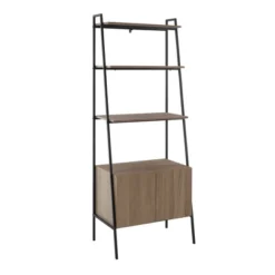 72" Open Shelf And Closed Storage Cabinet Ladder Bookcase - Saracina Home 19 72" Open Shelf And Closed Storage Cabinet Ladder Bookcase - Saracina Home -Cozy Living Sales Store GUEST bb53bc77 9ac3 477a ab20 0e515d00902d