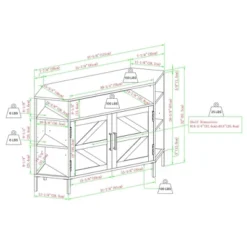 Atticus Modern Farmhouse 2 Door Corner TV Stand For TVs Up To 55" Rustic Oak - Saracina Home 17 Atticus Modern Farmhouse 2 Door Corner TV Stand For TVs Up To 55" Rustic Oak - Saracina Home -Cozy Living Sales Store GUEST be7fd8ed 5976 4d60 b751 9a39a330340e