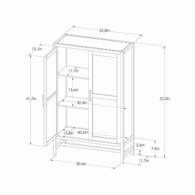 Warwick Library Cabinet - Threshold 4 Warwick Library Cabinet - Threshold - Image 4