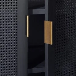 66" East Bluff Woven Cabinet Black - Threshold™ Designed With Studio McGee 9 66" East Bluff Woven Cabinet Black - Threshold™ Designed With Studio McGee -Cozy Living Sales Store GUEST c257520a eec7 407a b715 3ee6acc782cd