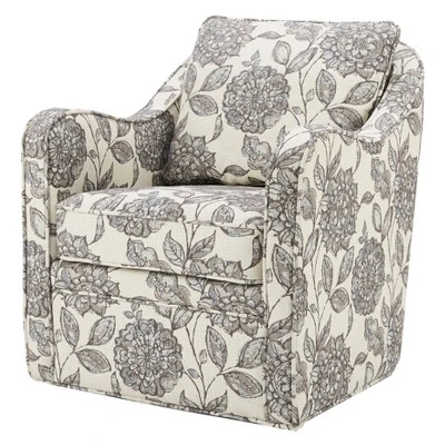 Mitchell Wide Seat Swivel Armchair - Madison Park 8 Mitchell Wide Seat Swivel Armchair - Madison Park - Image 8
