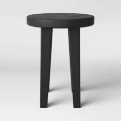 Woodland Carved Wood Accent Table - Black - Threshold 9 Woodland Carved Wood Accent Table - Black - Threshold -Cozy Living Sales Store GUEST c81a09d3 1741 4f8f 8822 8ba23599b9d6