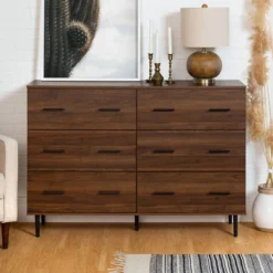 Higgins Modern Horizontal 6 Drawer Dresser - Saracina Home -Cozy Living Sales Store GUEST c9ff3ec5 25b1 4305 9a98 971ba54ab06c
