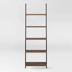 72" Loring 5 Shelf Leaning Bookshelf - Threshold™ 14 72" Loring 5 Shelf Leaning Bookshelf - Threshold™ -Cozy Living Sales Store GUEST ca4a252c 9447 4c0f 8281 32c20ac3b8d2