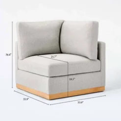 Woodland Hills Modular Sectional Corner Light Gray - Threshold™ Designed With Studio McGee 21 Woodland Hills Modular Sectional Corner Light Gray - Threshold™ Designed With Studio McGee -Cozy Living Sales Store GUEST d13a80c0 94a7 4a14 807c 01f454d7e453