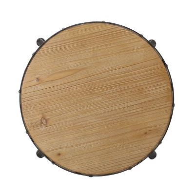 2pc Farmdale Industrial Firwood Adjustable Height Swivel Counter Height Barstools Antique Natural/Pewter - Christopher Knight Home 6 2pc Farmdale Industrial Firwood Adjustable Height Swivel Counter Height Barstools Antique Natural/Pewter - Christopher Knight Home - Image 6