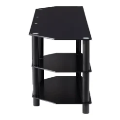 Travers Open Shelves TV Stand For TVs Up To 82" Black - CorLiving -Cozy Living Sales Store GUEST d2a2c665 da1c 4caa 9f6c 79c6f6aec05b