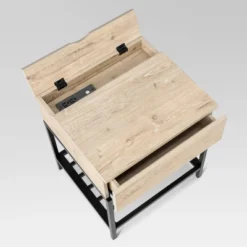 Loring End Table With Charging Station - Threshold™ 9 Loring End Table With Charging Station - Threshold™ -Cozy Living Sales Store GUEST d4b23323 607f 4bd3 9988 eaac3936810f