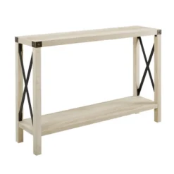 Sophie Rustic Industrial X Frame Entry Table - Saracina Home 23 Sophie Rustic Industrial X Frame Entry Table - Saracina Home -Cozy Living Sales Store GUEST d727ce8b 339b 4d6d 9bc1 4b2e3bc736a9