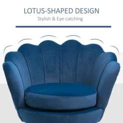 HomCom Elegant Velvet Upholstered Accent Leisure Club Chair With Gold Metal Legs 17 HomCom Elegant Velvet Upholstered Accent Leisure Club Chair With Gold Metal Legs -Cozy Living Sales Store GUEST d82b585e 3da8 4dc5 88b0 ed97c7dde64b