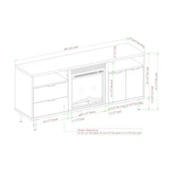 Ronan Modern Storage With Electric Fireplace TV Stand For TVs Up To 65" - Saracina Home 13 Ronan Modern Storage With Electric Fireplace TV Stand For TVs Up To 65" - Saracina Home -Cozy Living Sales Store GUEST d88f95c5 b2a0 4d08 8b46 da4db4bc3efd