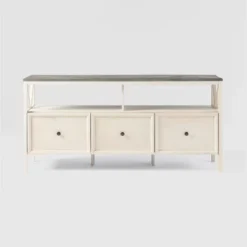 Farmhouse 3 Drawer Wood TV Stand For TVs Up To 65" - Saracina Home 28 Farmhouse 3 Drawer Wood TV Stand For TVs Up To 65" - Saracina Home -Cozy Living Sales Store GUEST d9730f71 b9b6 492b a5cf a4fc4c23ddea