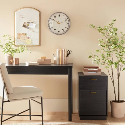 Grooved Wood 2-Drawer Vertical Filing Cabinet - Hearth & Hand™ With Magnolia 1 Grooved Wood 2-Drawer Vertical Filing Cabinet - Hearth & Hand™ With Magnolia