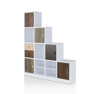 61.5" Hirsch Contemporary Bookcase White - HOMES: Inside + Out 2 61.5" Hirsch Contemporary Bookcase White - HOMES: Inside + Out - Image 2