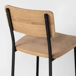 Wood & Steel Bar Stool - Natural/Black - Hearth & Hand™ With Magnolia 9 Wood & Steel Bar Stool - Natural/Black - Hearth & Hand™ With Magnolia -Cozy Living Sales Store GUEST dd89e9f1 7a47 4584 b4ec a8a659027411